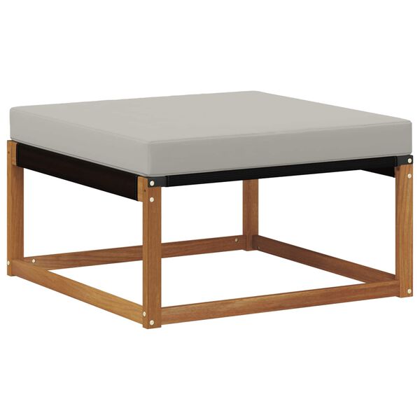 vidaXL Conjunto de Sof&aacute;s para Exterior 6 pcs Cinza Natural e Claro