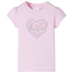 T-shirt de crian&ccedil;a rosa-claro 92