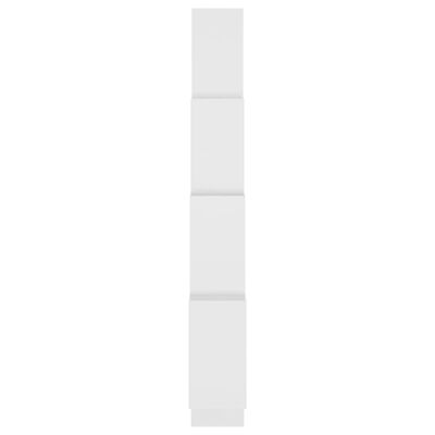 vidaXL Estante de parede cúbica 90x15x119 cm contraplacado branco