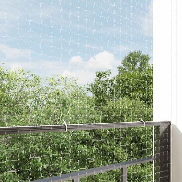 vidaXL Rede para gatos transparente 3x2 m Nylon