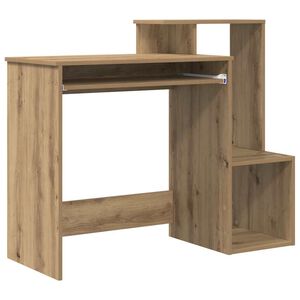 vidaXL Mesa Carvalho Artesanal 106 x 41 x 88,5 cm Derivados de Madeira