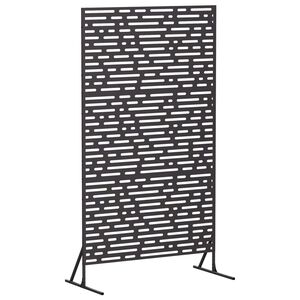 vidaXL Protetor de Privacidade 100 x 50 x 180 cm A&ccedil;o Preto