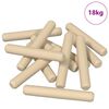 vidaXL Dowels de madeira 12000 pcs Castanho Madeira maci&ccedil;a