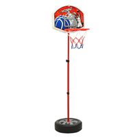 vidaXL Conjunto de basquetebol infantil ajustável 120 cm