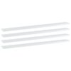vidaXL Prateleiras para estante 4pcs 100x10x1,5cm contraplacado branco