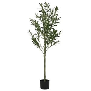 vidaXL Oliveira artificial 450 folhas 120 cm verde
