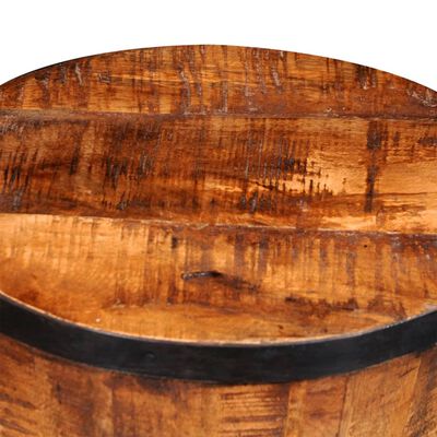 vidaXL Banco em forma de ampulheta madeira de mangueira áspera