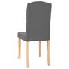 vidaXL Cadeiras de jantar 6 pcs tecido cinzento-escuro