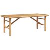 vidaXL Mesa de centro Castanho 110 x 50 x 43 cm Bambu
