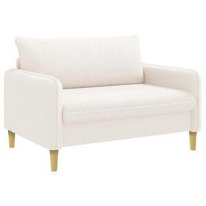 vidaXL Poltrona XXL Creme Boucl&eacute;