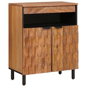 vidaXL Buffet Acabamento em Ac&aacute;cia Marrom 60 x 33 x 75 cm