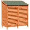 vidaXL Galp&atilde;o de Jardim com telhado Castanho 106 x 56 x 113,5 cm