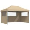 vidaXL Tenda de Festa Bege 292 x 440 x 315 cm Tecido Oxford