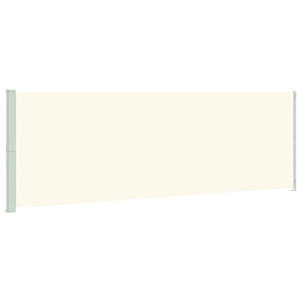 vidaXL Toldo lateral retr&aacute;til para p&aacute;tio 200x600 cm cor creme