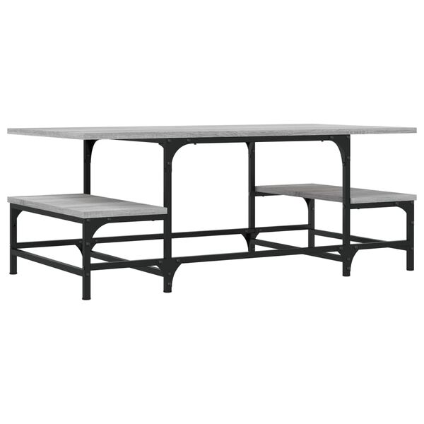 vidaXL Mesa de centro 100x50,5x40 cm derivados de madeira cinza sonoma