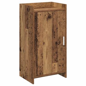 vidaXL Arm&aacute;rio de Sapatos com porta Madeira antiga 48 x 36 x 92 cm