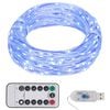 vidaXL Cord&atilde;o de luzes com 300 LED 30 m azul