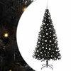 vidaXL &Aacute;rvore de Natal Preto 210 cm PVC