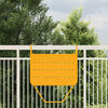 vidaXL Mesa Suspensa para Varanda Amarelo 60 x 39 x 65 cm Aço