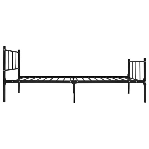 vidaXL Estrutura de cama 90x200 cm metal preto