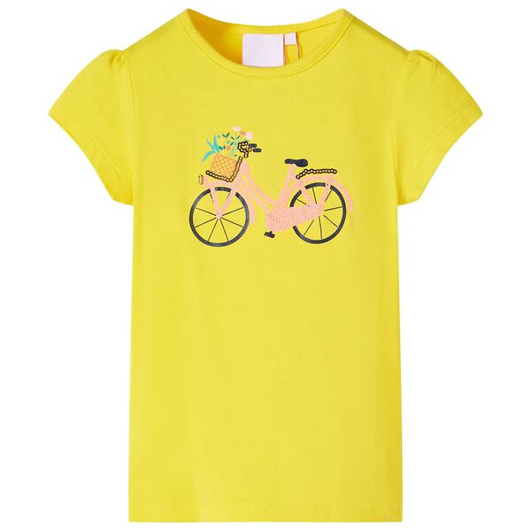 T-shirt de crian&ccedil;a amarelo 116