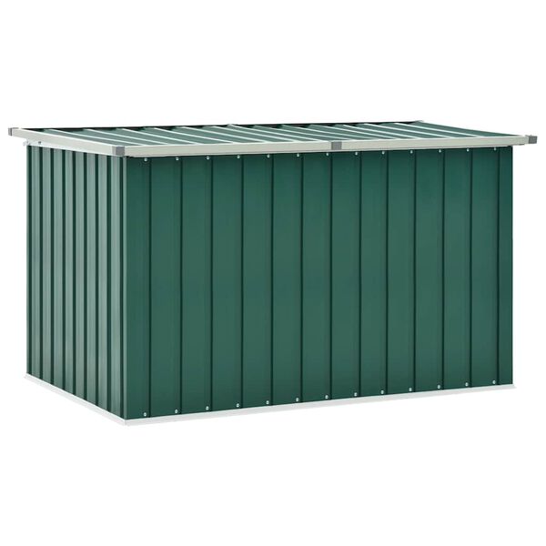 vidaXL Caixa de arruma&ccedil;&atilde;o para jardim 149x99x93 cm verde