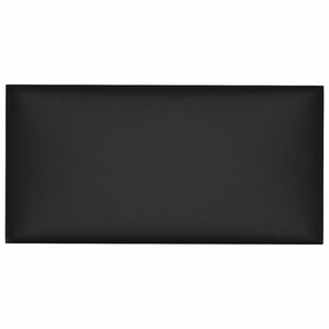 vidaXL Cabeceira de Parede 12 unid. 30 x 15 cm Preto tecido