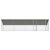 vidaXL Canil de Cachorro 4 pcs Prateado 8 x 2 x 2 m A&ccedil;o galvanizado