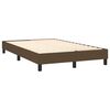 vidaXL Cama box spring c/ colch&atilde;o/LED 120x190cm tecido castanho-escuro