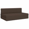 vidaXL Sof&aacute;-Cama Dobr&aacute;vel Cinzento-acastanhado 203 x 152 x 15 cm