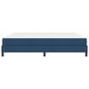 vidaXL Cama Box com colch&atilde;o Azul 200 x 200 cm tecido