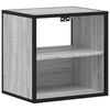 vidaXL Mesa de cabeceira de parede 40x31x39,5 cm cinzento sonoma