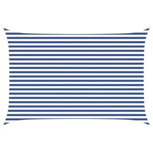 vidaXL Vela de sombra solar Azul e Branco 4,5 x 3 m