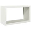 vidaXL Suporte para lenha 100x40x60 cm a&ccedil;o branco