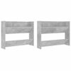 vidaXL Sapateiras de parede 2 pcs 80x18x60 cm contrapl. cinza cimento