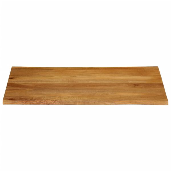 vidaXL Tampo de mesa c/ borda viva 90x80x3,8 cm mangueira maci&ccedil;a