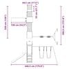 vidaXL Conjunto de brincar para exterior madeira de pinho impregnada