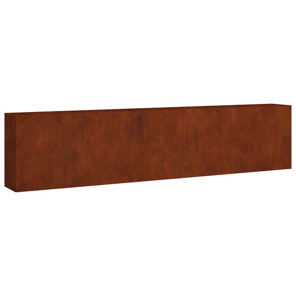 vidaXL Canteiro elevado de jardim 360x40x80 cm a&ccedil;o corten