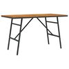 vidaXL Mesa de jantar Castanho 110 x 55 x 61,5 cm