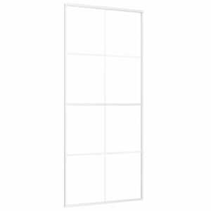 vidaXL Porta deslizante em vidro ESG e alum&iacute;nio 90x205 cm branco