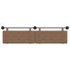 vidaXL Cabeceira Suspensa Cappuccino 210 x 55 x 5 cm Couro Sint&eacute;tico