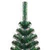 vidaXL &Aacute;rvore Natal artificial c/ pontas iridescentes 120 cm PVC verde