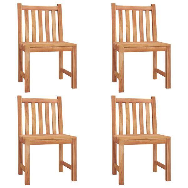 vidaXL 5 pcs conjunto de jantar p/ jardim madeira de teca maci&ccedil;a