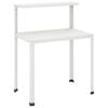 vidaXL Mesa de envasamento 100 x 50 x 104 cm A&ccedil;o revestido a p&oacute; Branco
