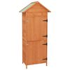 vidaXL Arm&aacute;rio de arruma&ccedil;&atilde;o para jardim 42,5x64x190 cm castanho