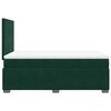 vidaXL Cama boxspring com colch&atilde;o 120x190 cm veludo verde-escuro