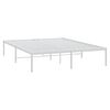 vidaXL Estrutura de cama 140x190 cm metal branco