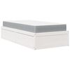 VidaXL Cama com colch&atilde;o 90x200 cm madeira de pinho maci&ccedil;a branco