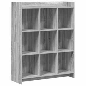 vidaXL Estante Sonoma cinzento 87,5 x 30 x 111 cm Derivados de Madeira