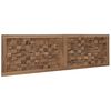 vidaXL Cabeceira de Cama Natural Madeira de Teca S&oacute;lida